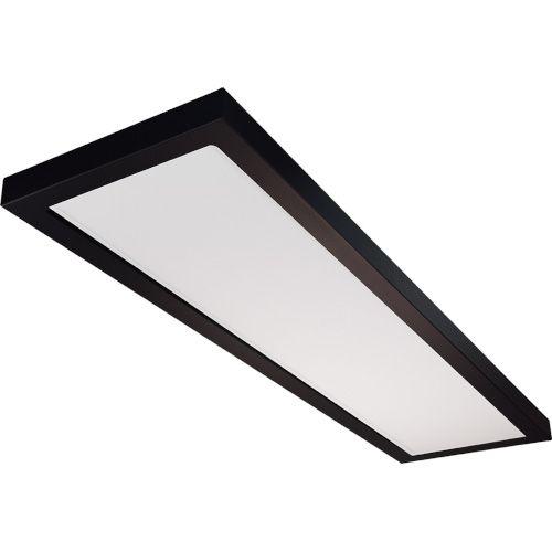 Cadre en bois 300x1200 + panel 42312 - Laqué noir