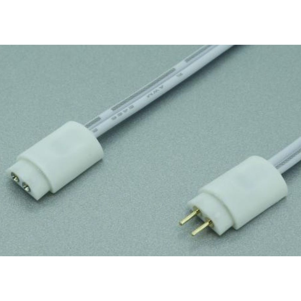 Plug 2 broches mâle et prise blanche femelle 24V/3A