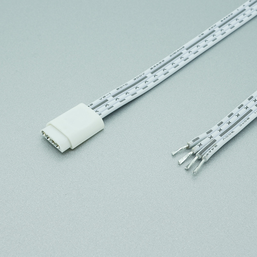 Plug blanc femelle 4 broches 10 mm 24V/3A