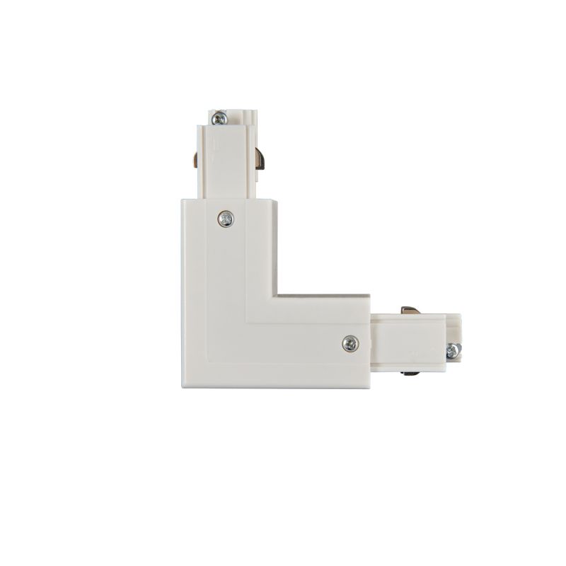 Connecteur - L - rail 3 phases extérieur Blanc XTS35