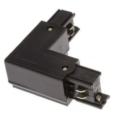 Connecteur - L - angle 90° rail 3Ph. intérieur Noir XTS34