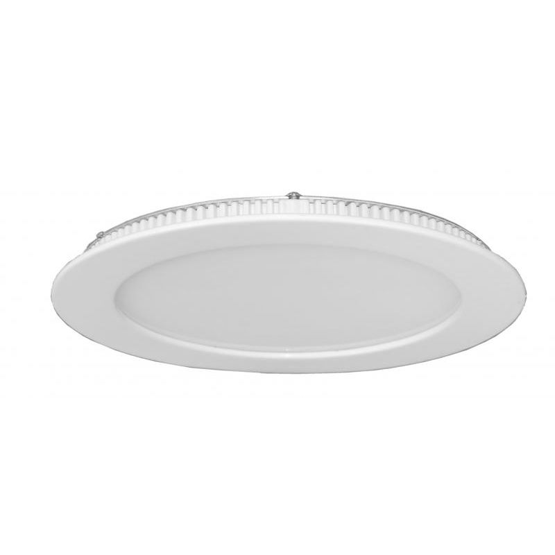 Downlight LED Intégré Rond Fixe Extra-plat 225mm 18W Alu 6000K