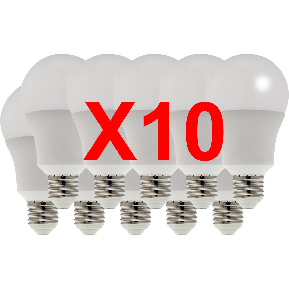 Ampoule LED SMD Std opale 4000K 9W 806L E27 -Bx10