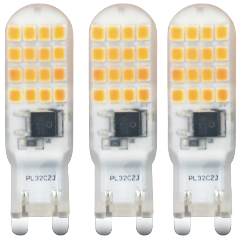 Ampoule capsule LED SMD 3000K 4W 350L G9 -x3