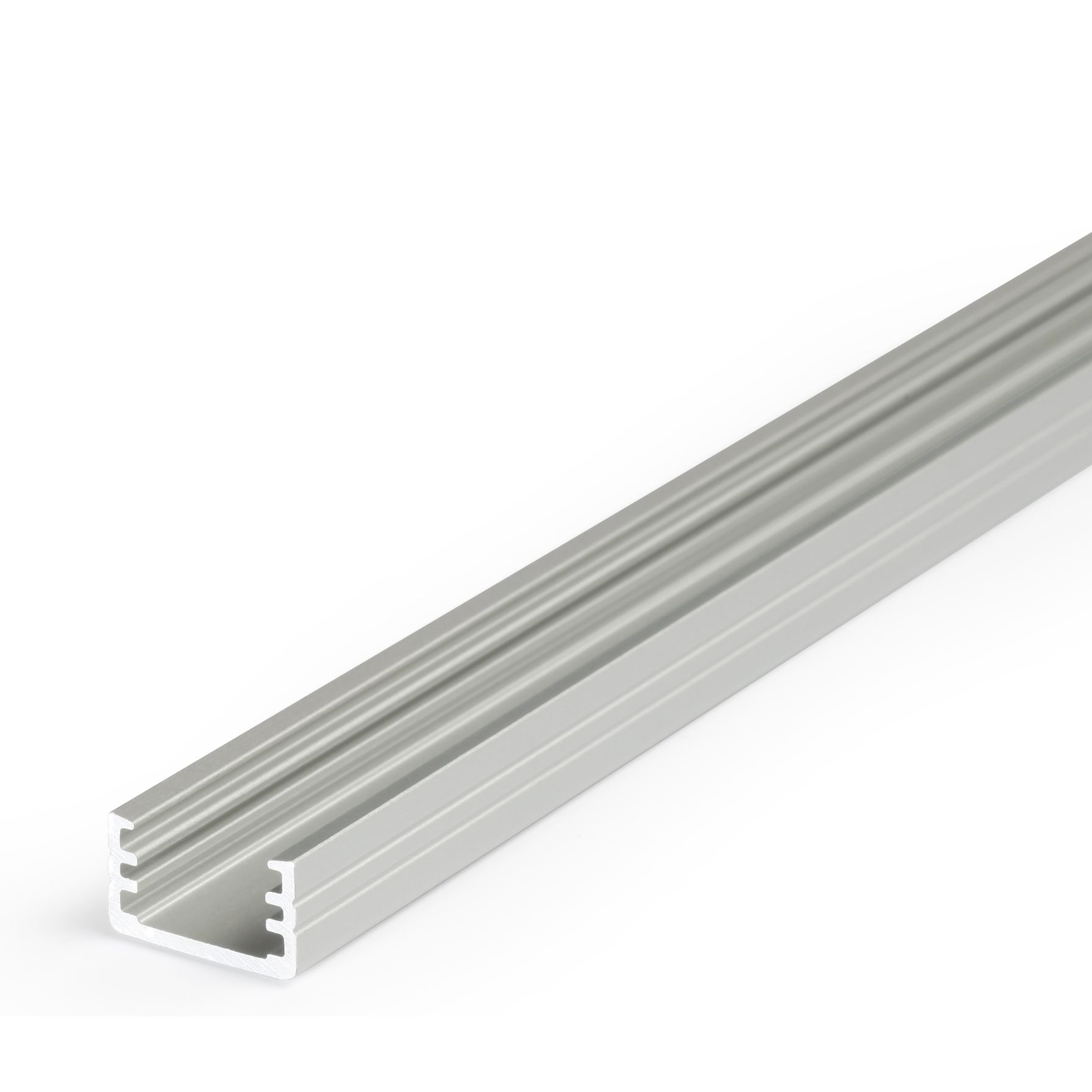 Profilé alu anodisé Slim8 2M avec diffuseur dépoli