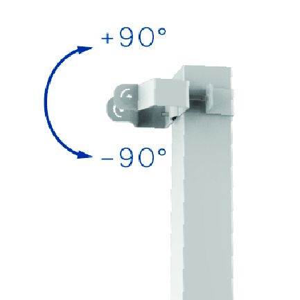 Etrier pour tube carré pour Solaar 8 +90° / -90°