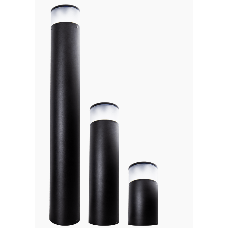 Potelet Noir ø115mm - 80cm