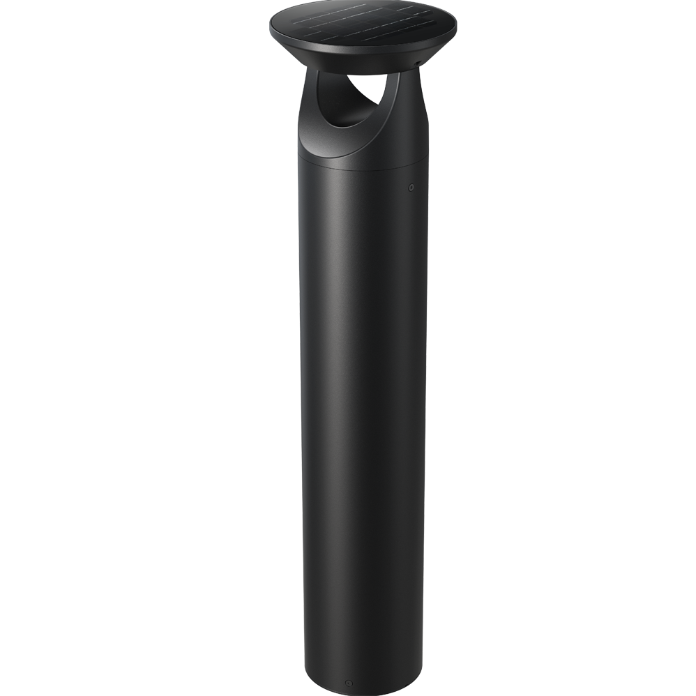 Potelet Bollard SOLAIRE 3000K 520mm Noir 3W 430L