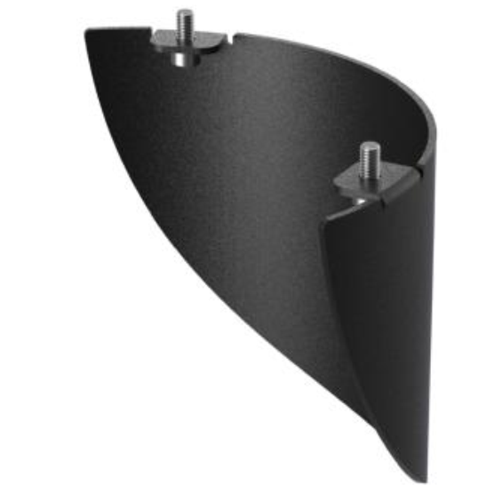 Visière occultante pour potelet Bollard - Noir