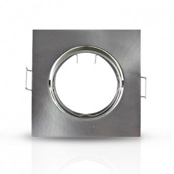 Rondelle fonte d'alu - Alu ARGENT carré 84x84