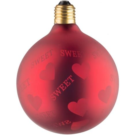 Ampoule DECO LED G125 Rouge/Sweet 0,5W E27