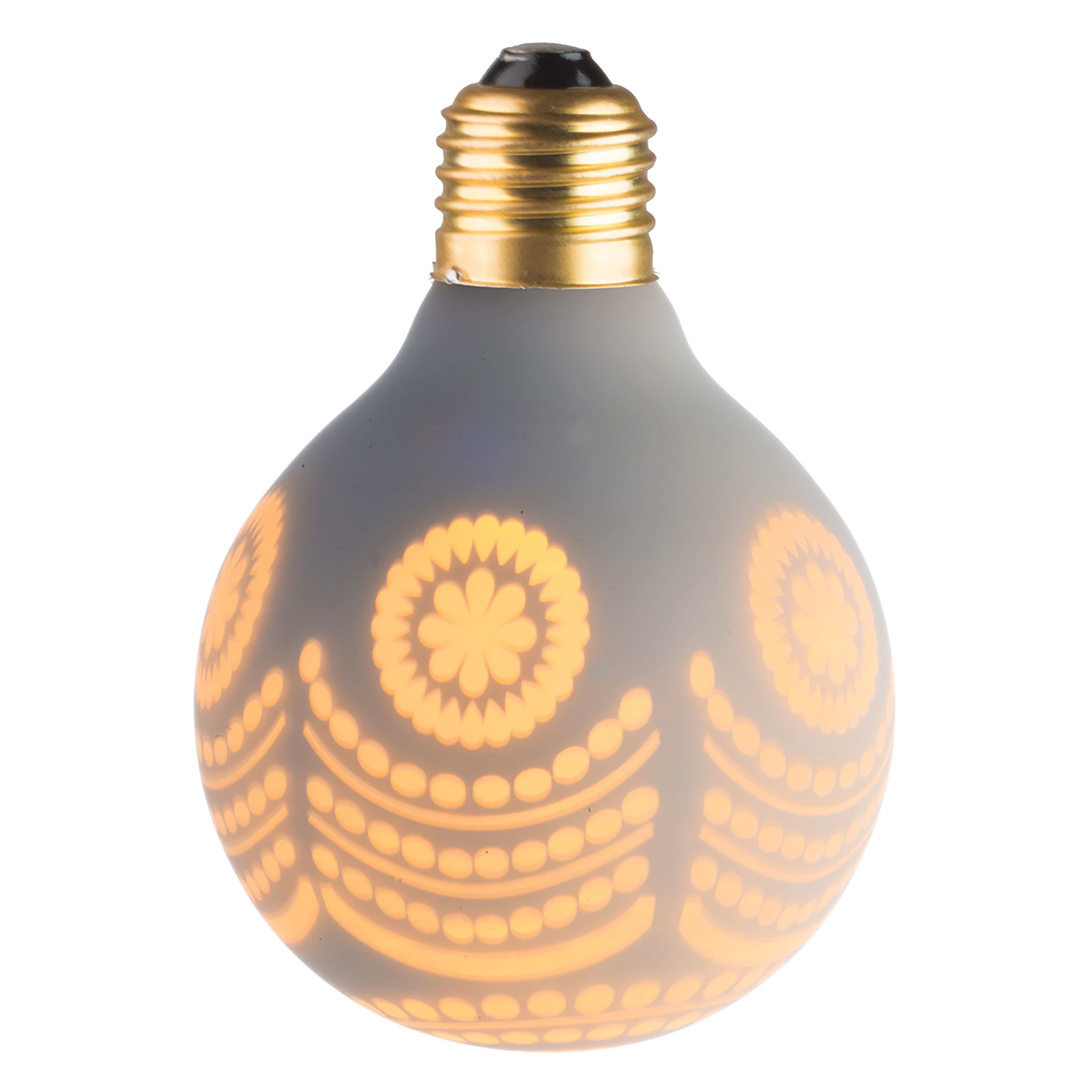 Ampoule DECO LED G80 Blanc/Neige E27