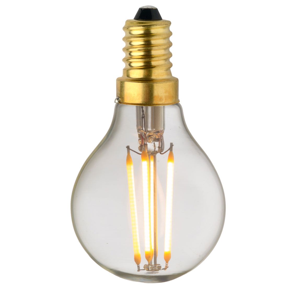 Ampoule DECO LED mini sphér. P45 claire 3000K 420L 4W E14 dim.