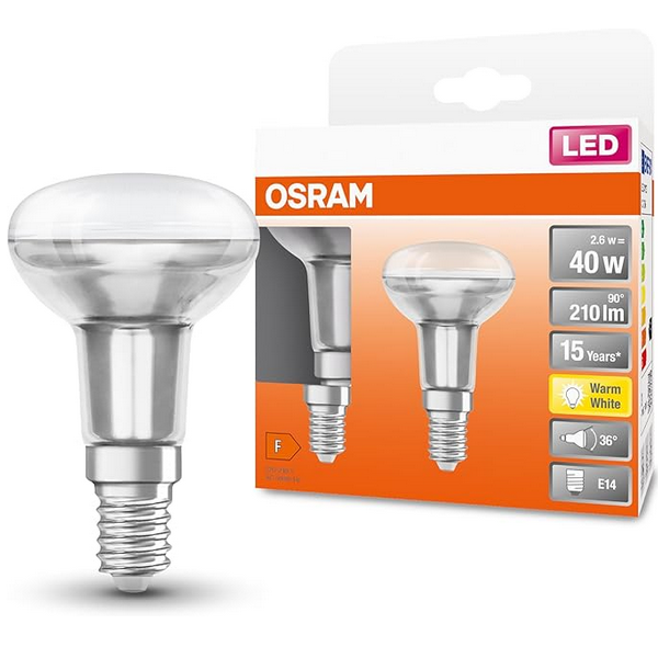 Ampoule LED OSRAM 2,6W 210Lm36° E14 2700K