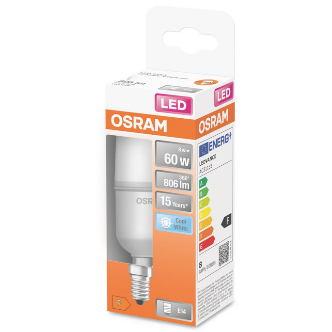 Ampoule LED Stick dépolie 4000k 8W 806L E14