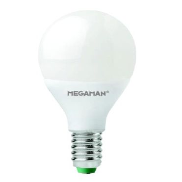 Ampoule LED mini sphér. opale 2800K 7W 400L E14 -dimmable -Megaman