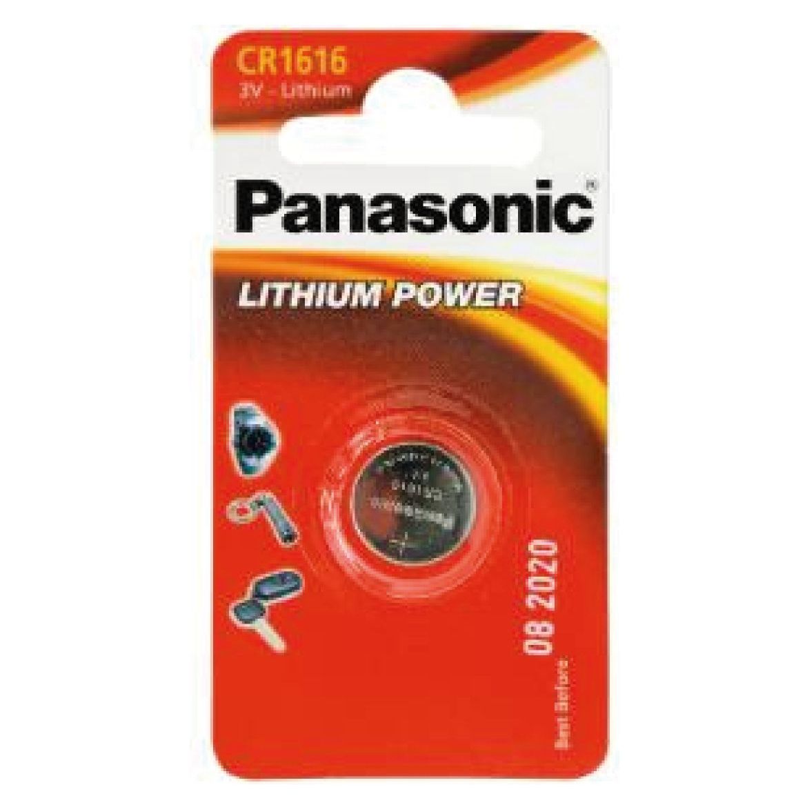 Pile bouton lithium CR1616 Panasonic -x1