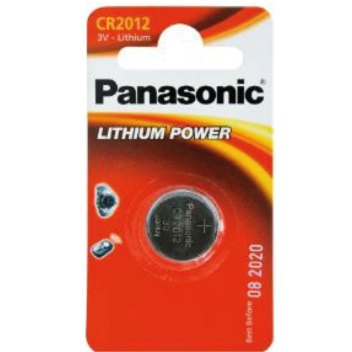 Pile bouton lithium CR2012 Panasonic -x1