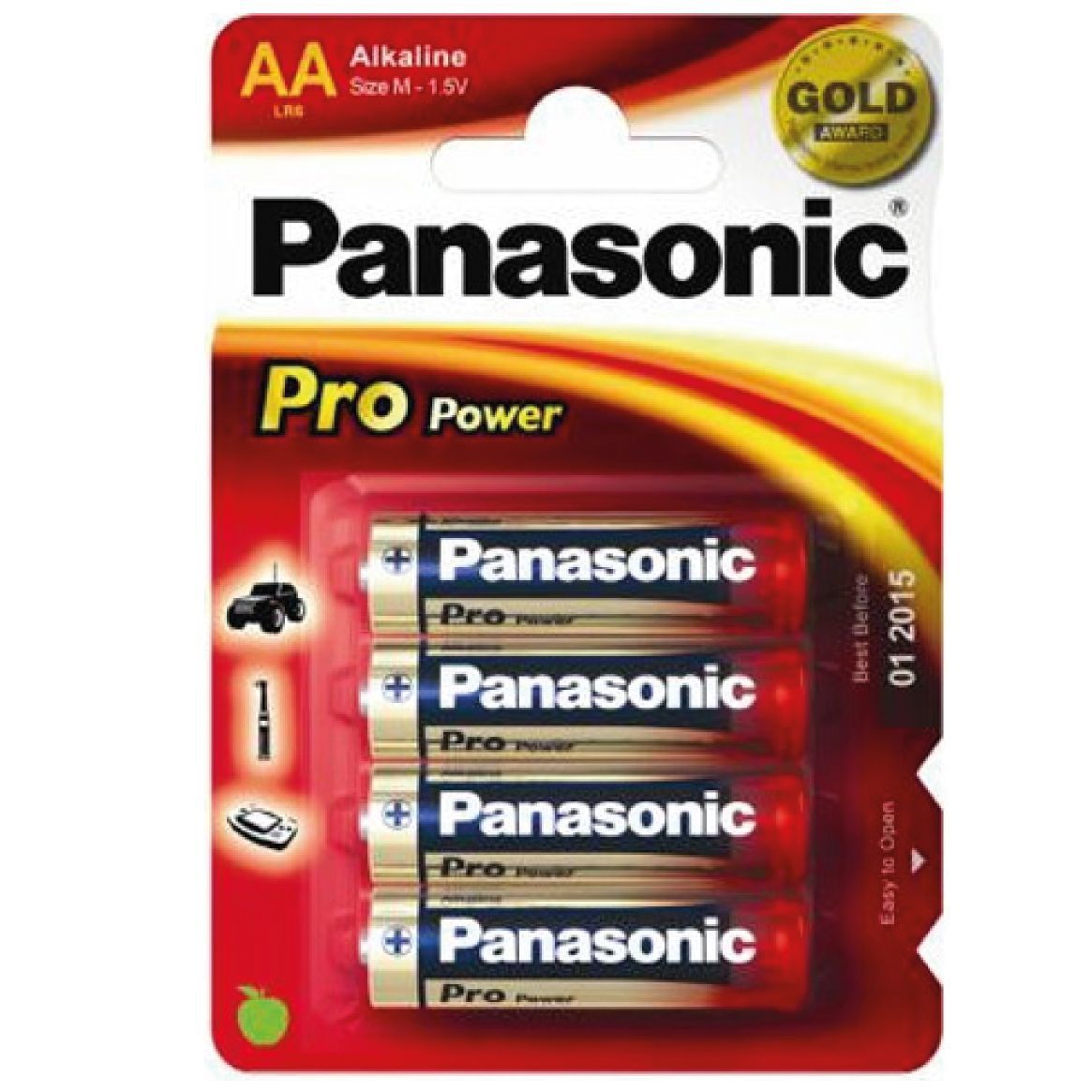Pile Alcaline Panasonic LR6 AA PRO POWER -x4