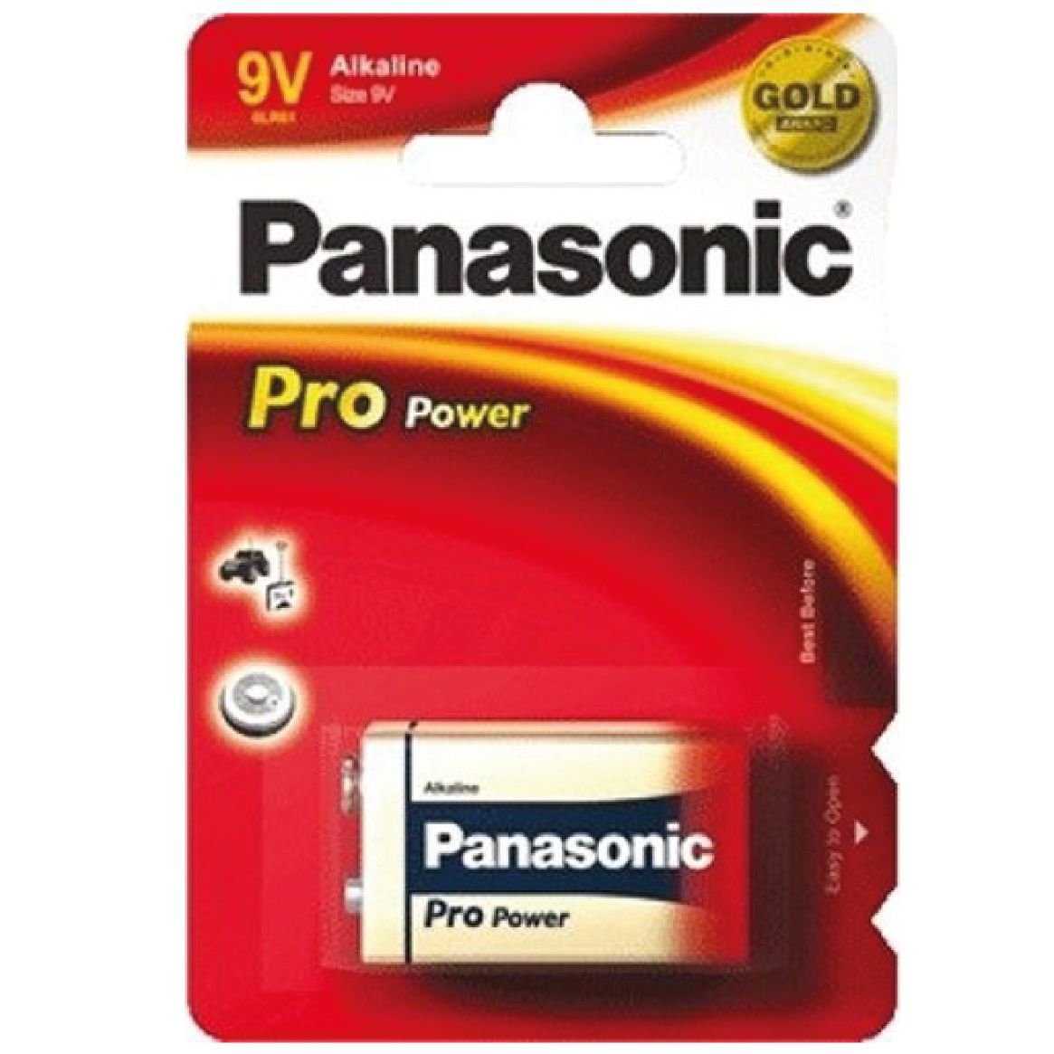 Pile Alcaline Panasonic 6LR61 9V PRO POWER -x1