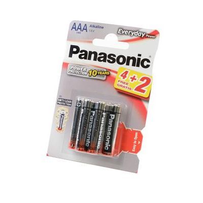Pile Alcaline Panasonic LR03 AAA Everyday -x4+2