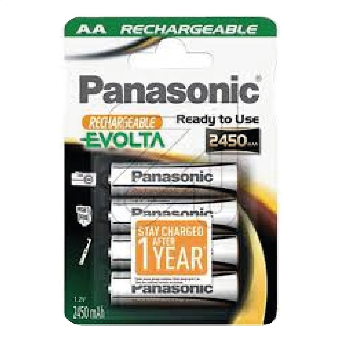 Pile recharchageable Panasonic AA R2U 2450 mAh -x4