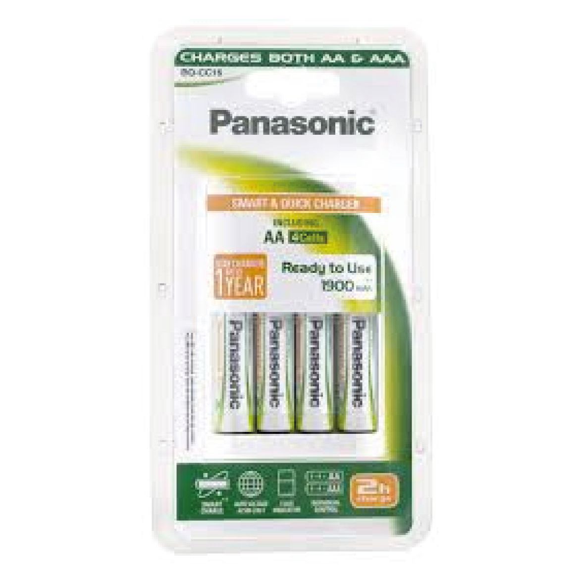 Chargeur 2H K-KJ16 avec 4 piles rechargeables AA 1900 mAh