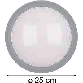 Hublot rond LED Gris clair