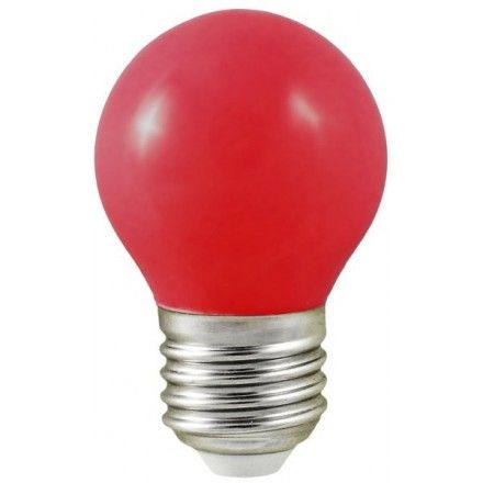 Ampoule LED Ronde E27 3W Rouge - Digilamp