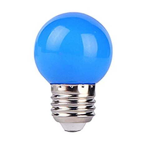Ampoule LED Ronde E27 3W Bleue -Digilamp