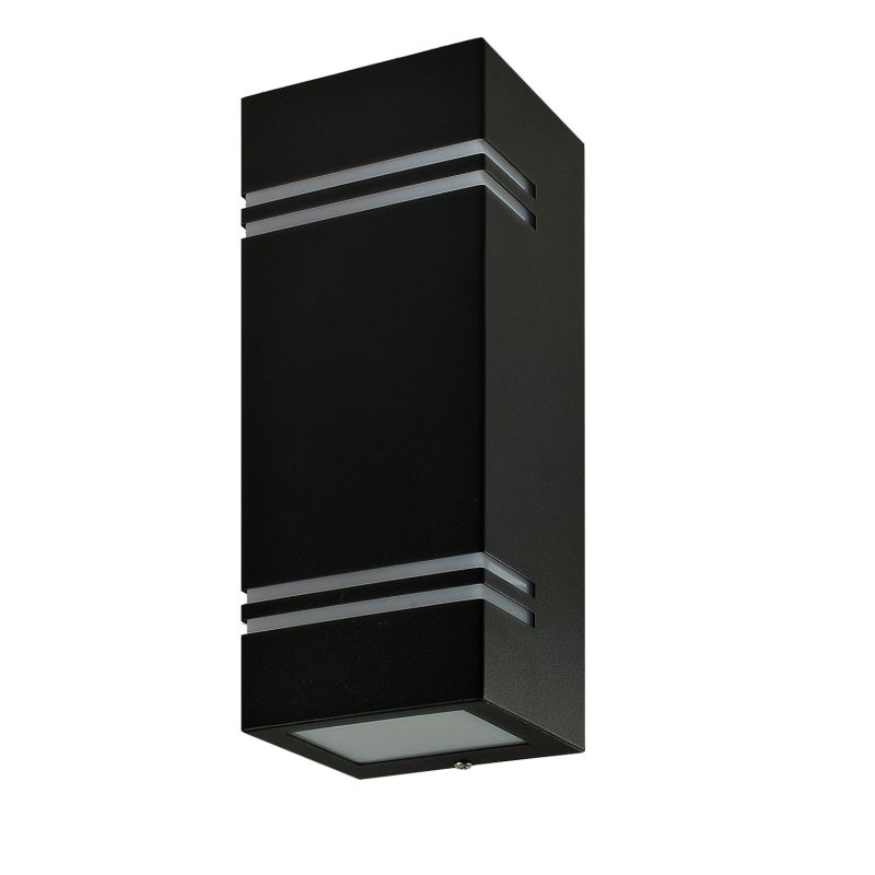 Applique murale extérieur Quazar 7 LED 2xGU10 IP65 acier noir