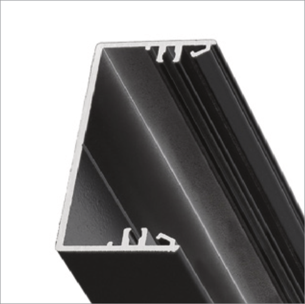 Profilé LED LOWI C10 2m noir painted /plastic bag