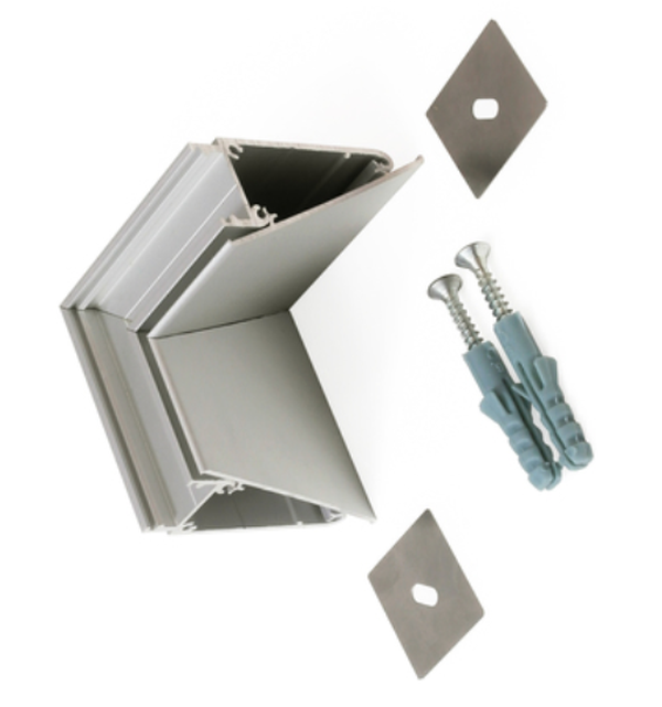 Connector WALLE12 90deg anodisé /plastic bag