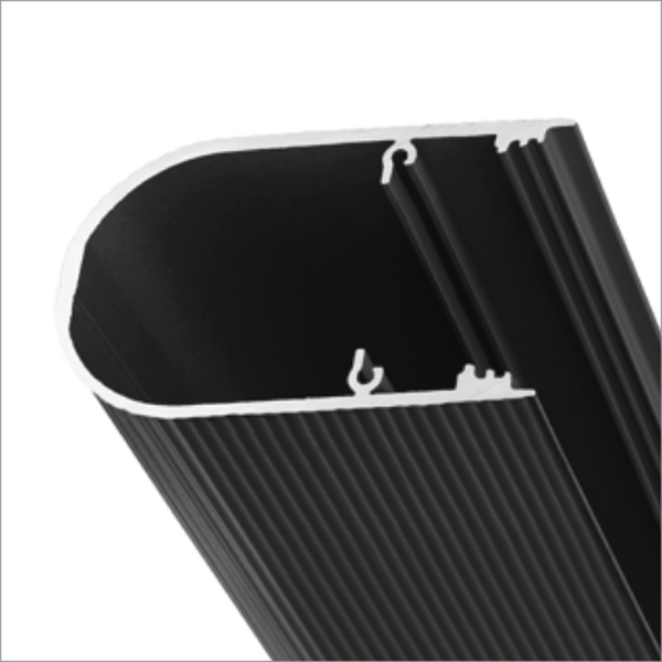 Profilé LED NAMI23 CD-9 1m noir anodisé /plastic bag