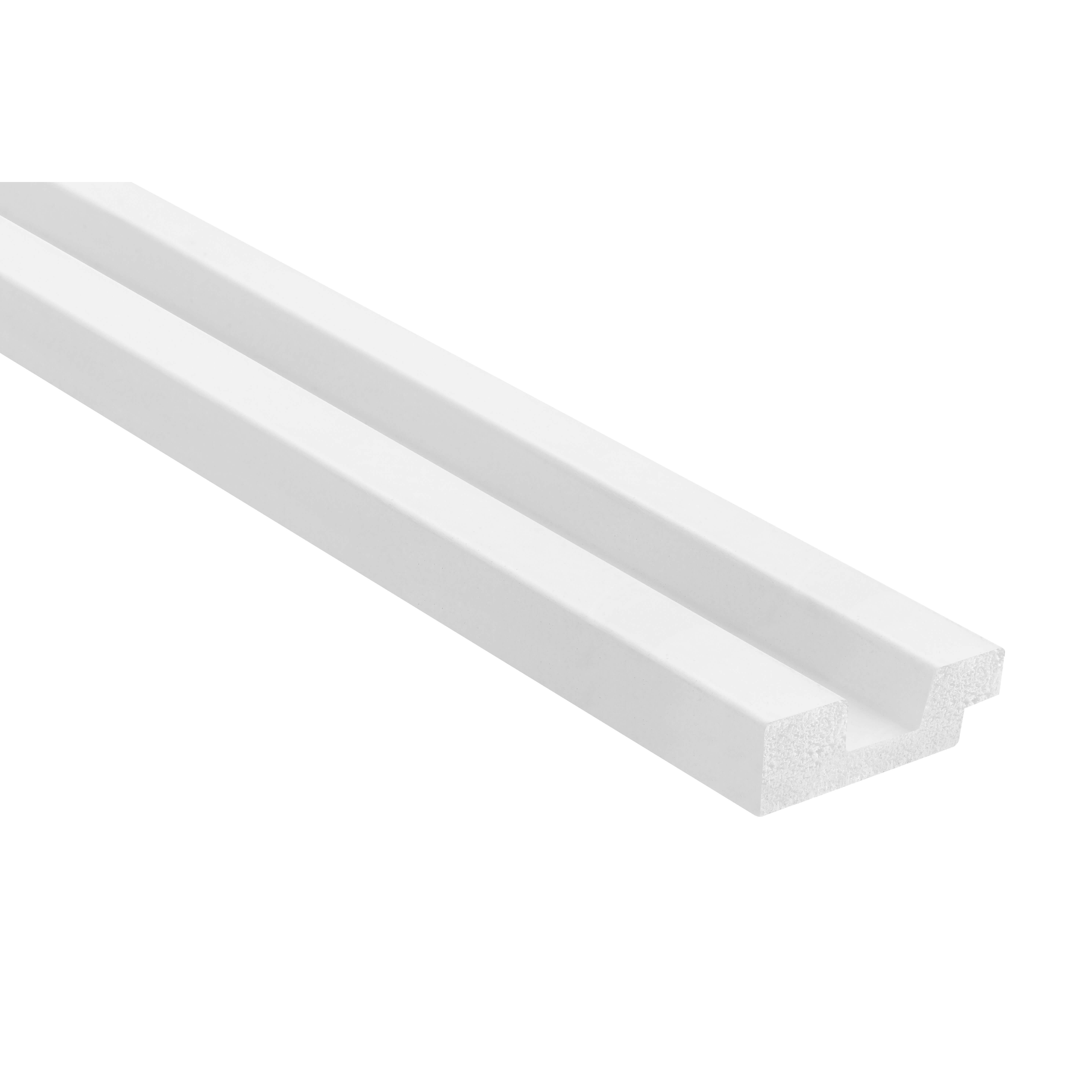 Panneau decor lamelli blanc gauche