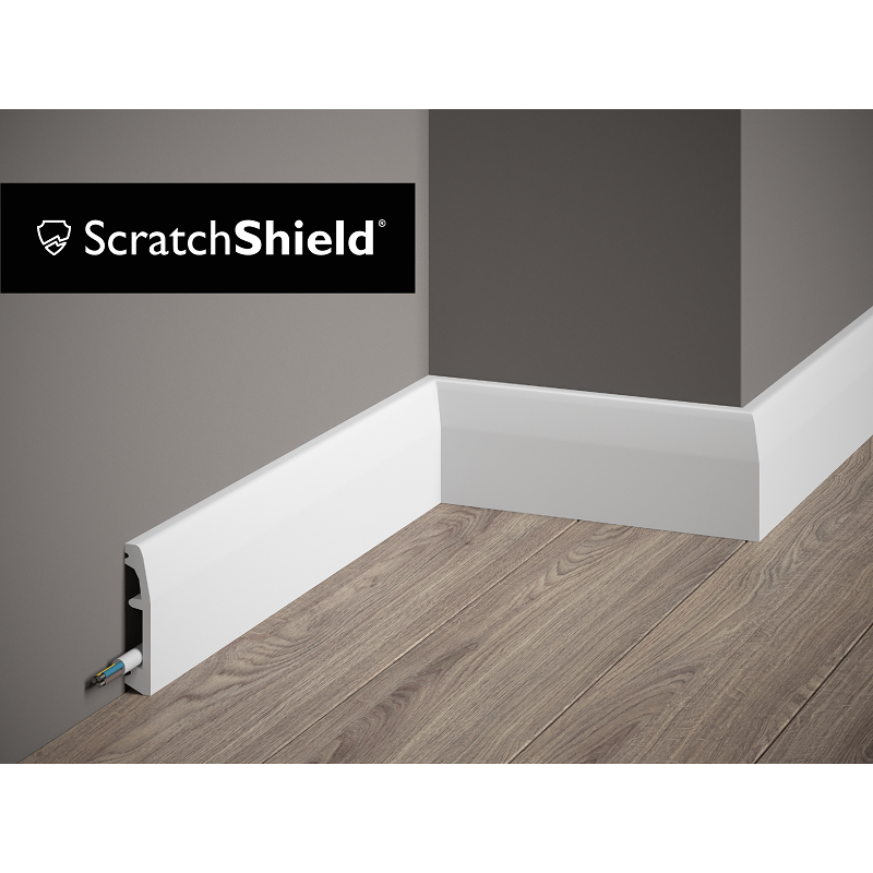 Moulure Plinthe passe câble MD017 2M - STANDARD