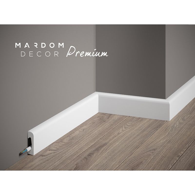 Moulure Plinthe passe câble MD004P 2M - PREMIUM