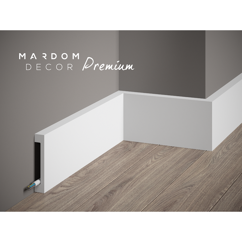 Moulure Plinthe passe câble MD009P 2M - PREMIUM