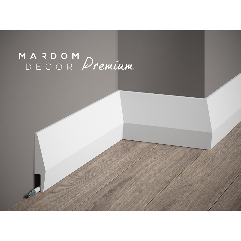 Moulure Plinthe passe câble MD016P 2M - PREMIUM