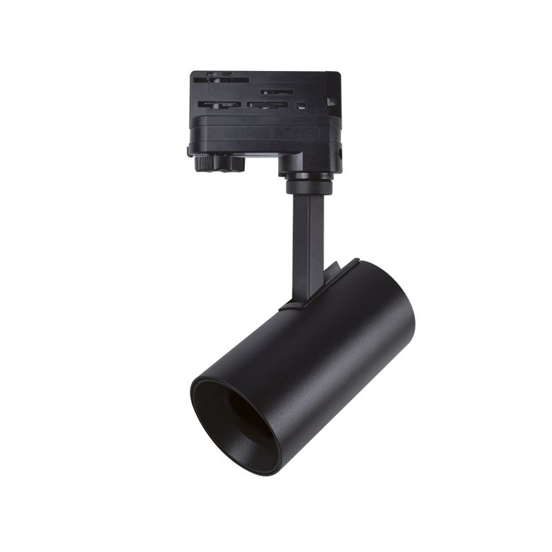 Projecteur rail 3P culot GU10 noir