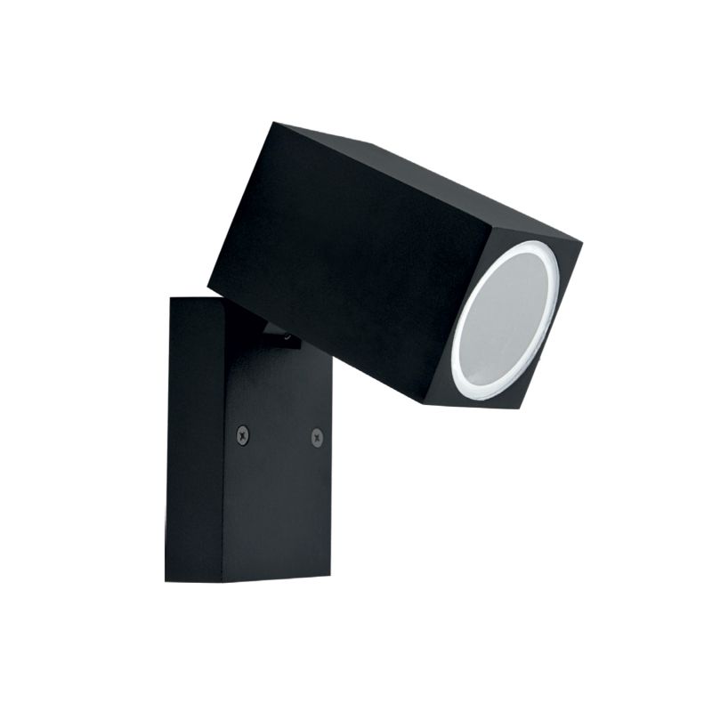 Applique murale extérieure Quazar LED GU10 IP65 acier noir