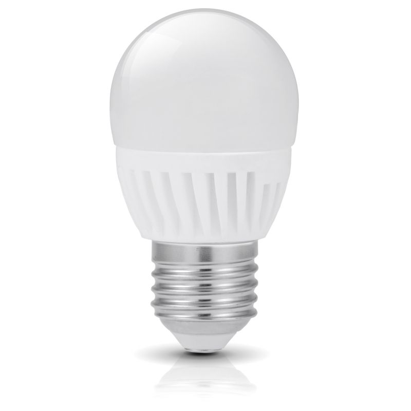 Ampoule LED SMD mini sphér. P45 opale 6000K 9W 900L E27