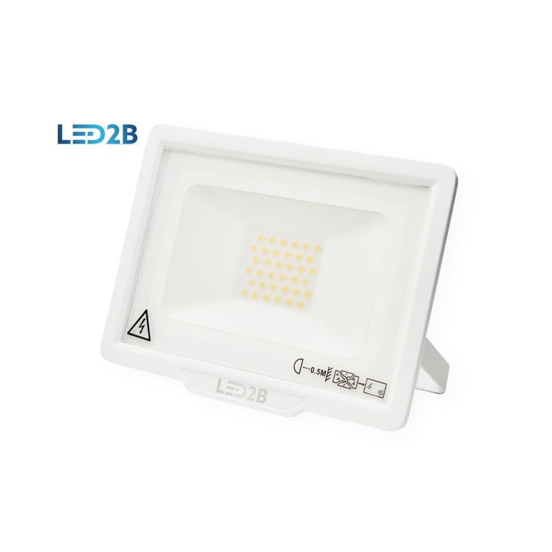 Projecteur LED 2B IP65 3000K 30W 2400L blanc