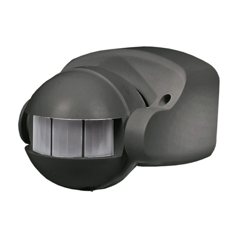 Détecteur de mouvements infra-rouges, IP44 140/180° - NOIR