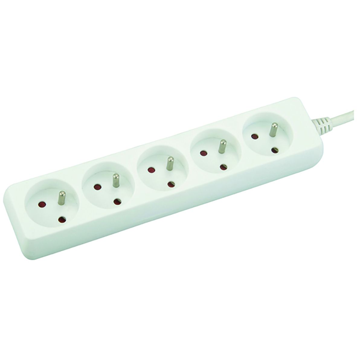 Bloc multiprise 5x16A, 1m H05VV-F3G1.0MM2, CE & NF