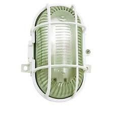 Hublot ovale en verre et plastique E27 max 60W -Blanc -TURTLE