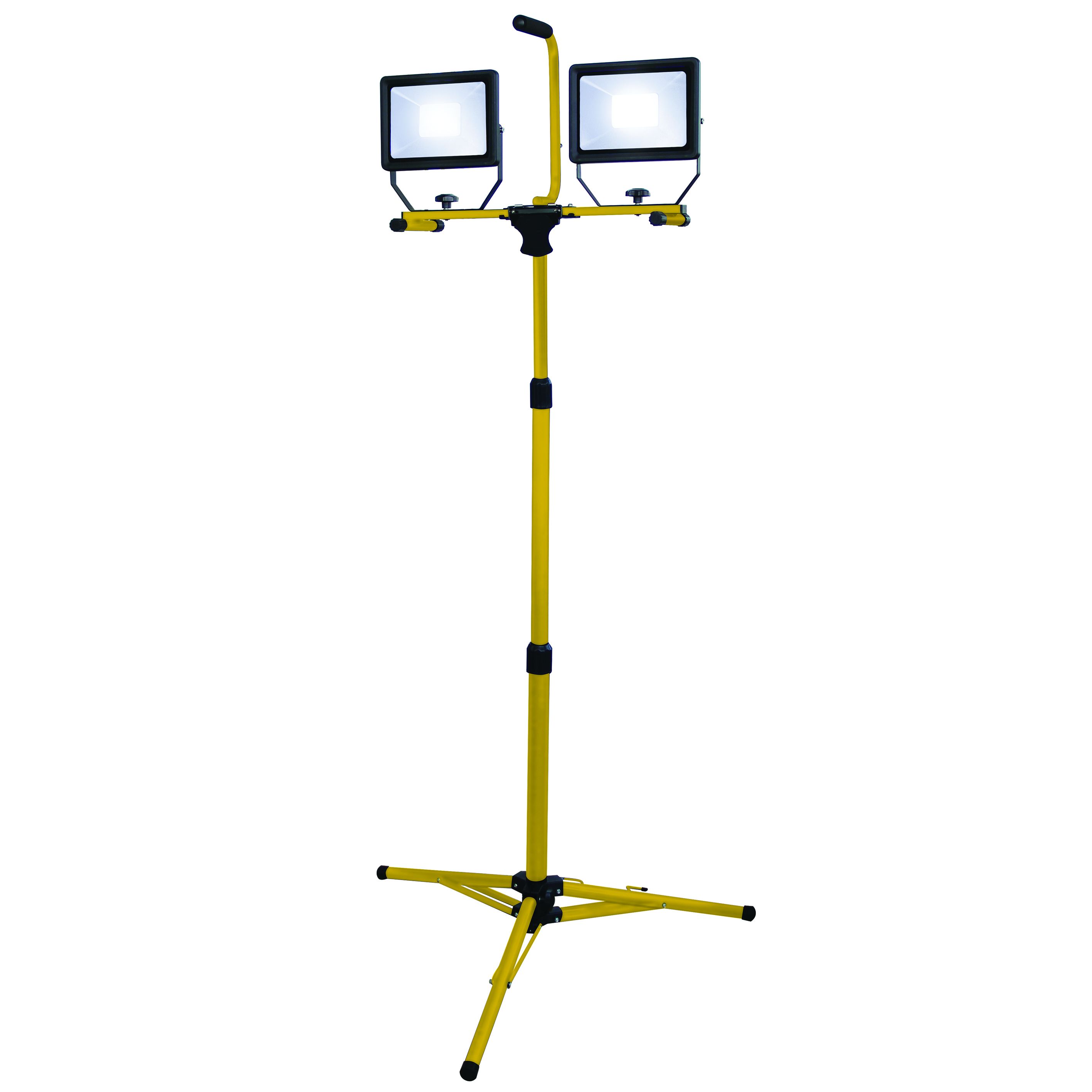 Projecteur LED 2x50W avec trépied et cable 3m H05RN-F 3G1.0mm3 -ST748