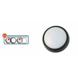 Plafonnier LED 700L IP54 +2 rondelles noir et blanc