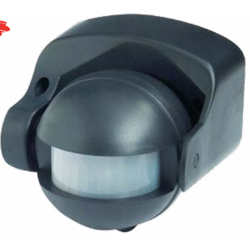 Détecteur de présence infra rouge 2 directions noir