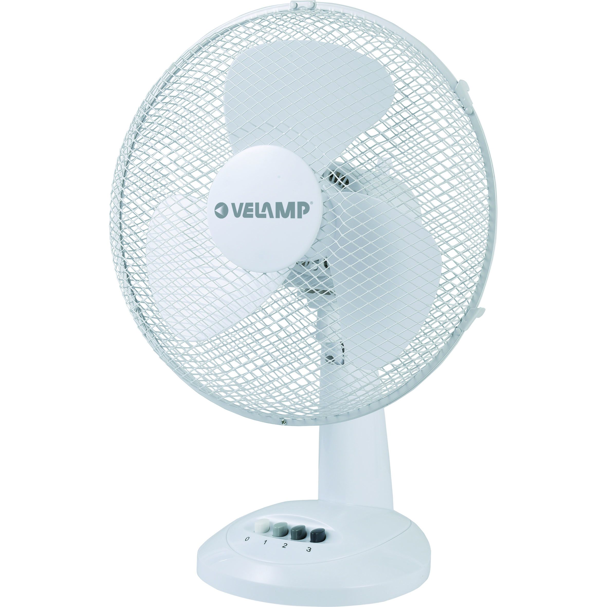 Ventilateur de table 30 cm, en plastique blanc -ALIZE3